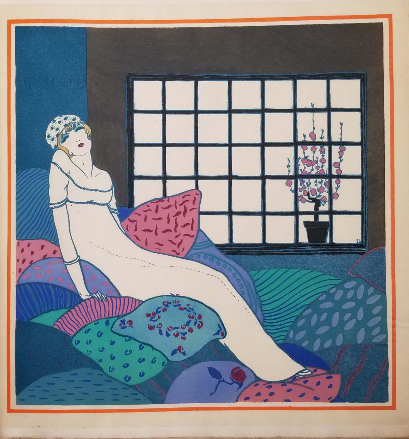[Femme alanguie]. Les Choses de Paul Poiret vues par Georges Lepape. 1911.
