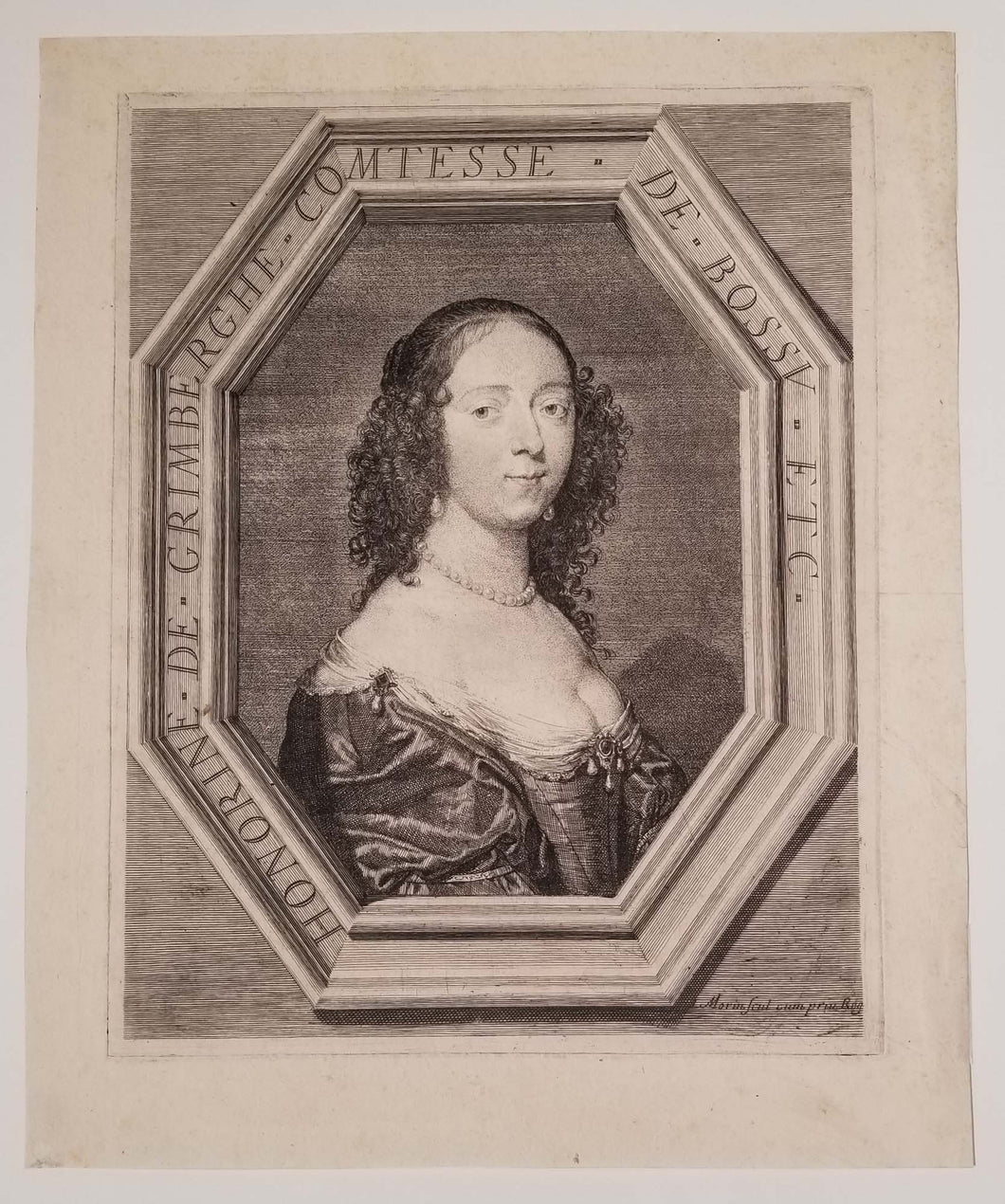 Honorine de Grimberghe ( ? † 1670) Comtesse de Bossu etc. c.1605-1650.