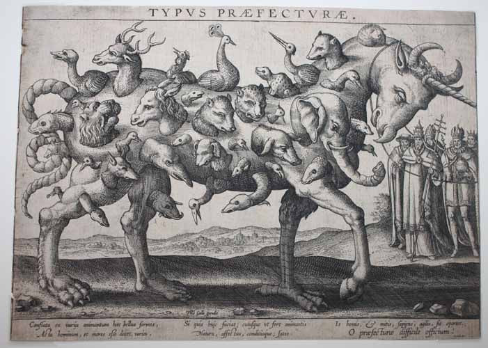 Typus Praefecturae. [Allégorie sur la difficulté à contrôler une nation]. 