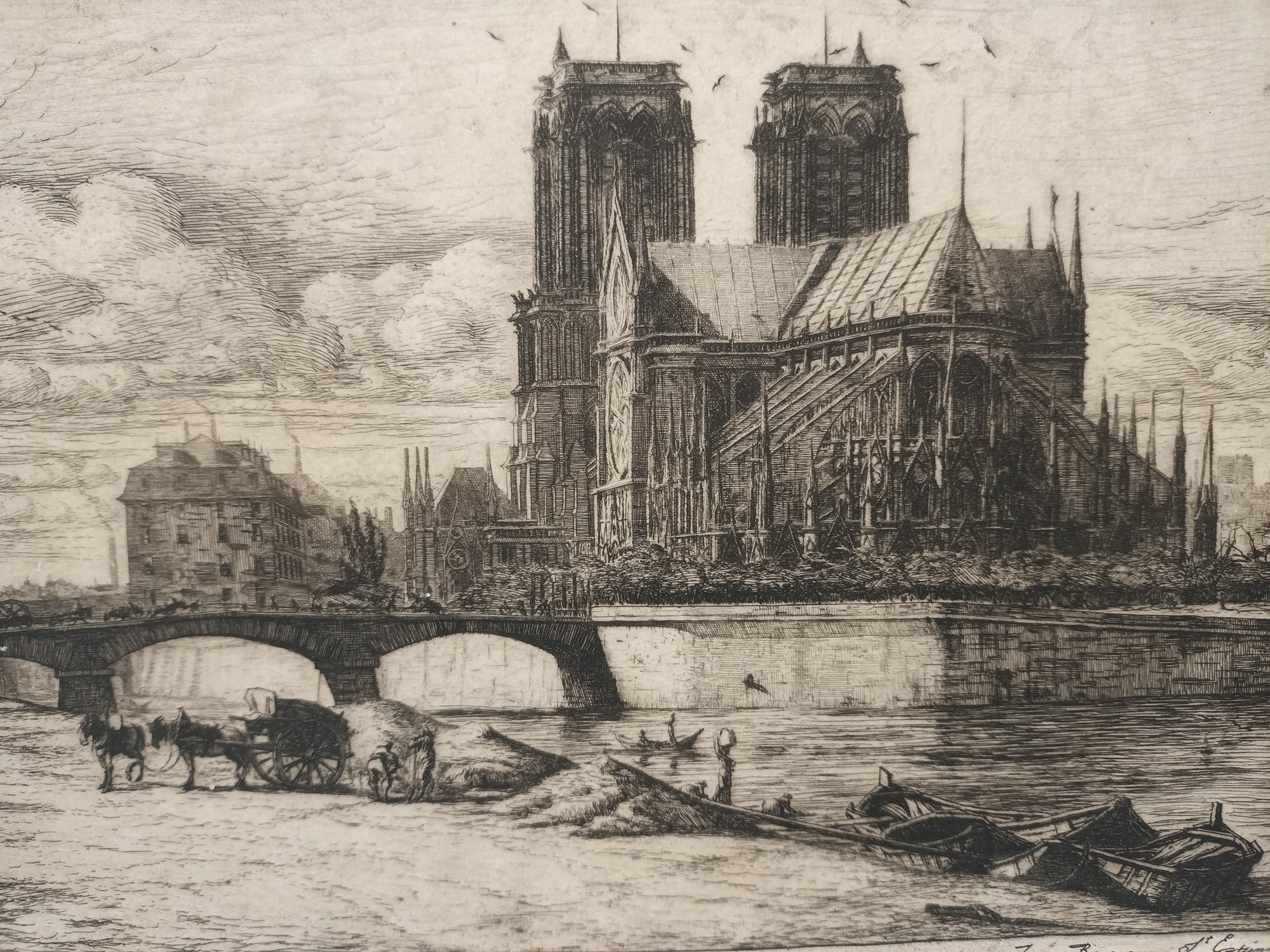 L'Abside de Notre-Dame de Paris, 1854