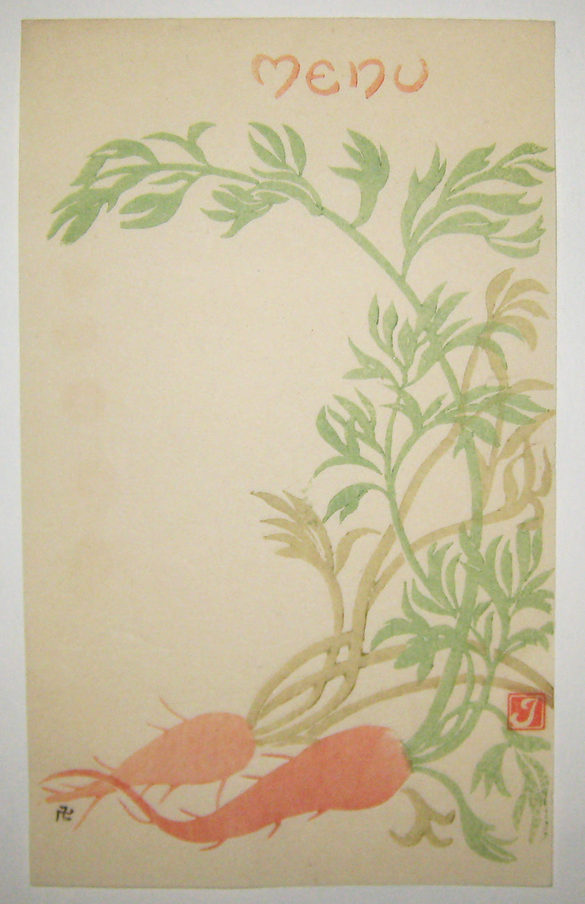 [Carte menu, Les carottes]. 