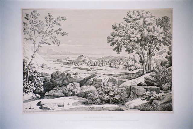 Vue des bords de l'Ilissus.  1846.
