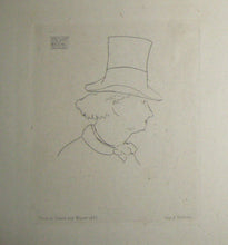 Charger l&#39;image dans la galerie, Charles Baudelaire de profil en chapeau  (2ème planche).
