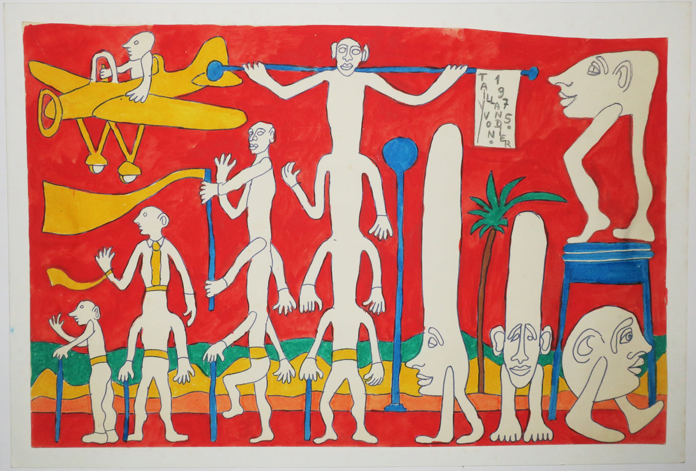 Sans titre. [Bélibo, Trocébibi, Altistes et Capitipèdes, Personnages du Taillandier-Land]. 