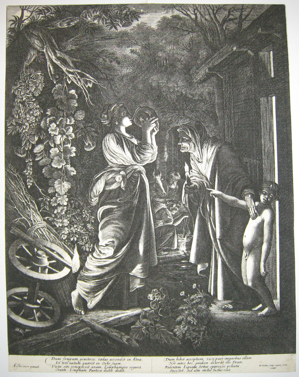 Cérès et Stellio, Scène nocturne. 