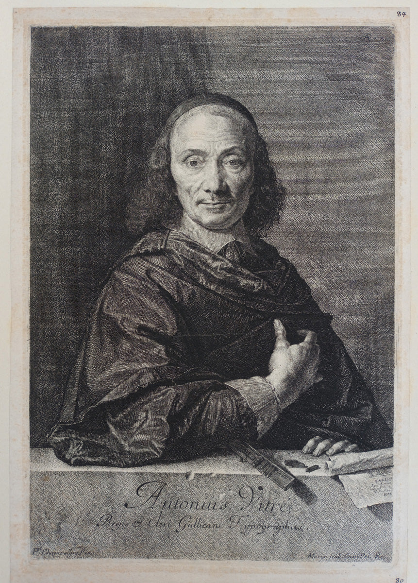 Antonius Vitré, typographe du roi. [Vers 1640-1650].