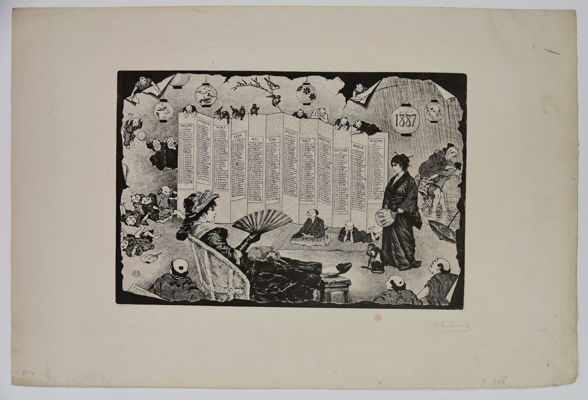 [Calendrier pour 1887].