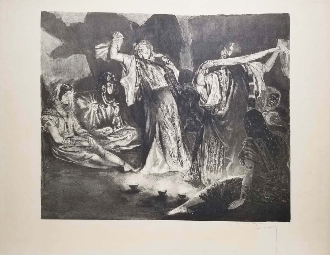 Danse des courtisanes à Fez (Deuxième planche).  c.1894.