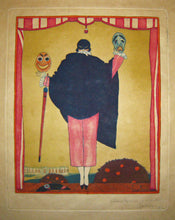 Charger l&#39;image dans la galerie, Les masques : Projet de couverture pour le programme du Casino de Deauville.

