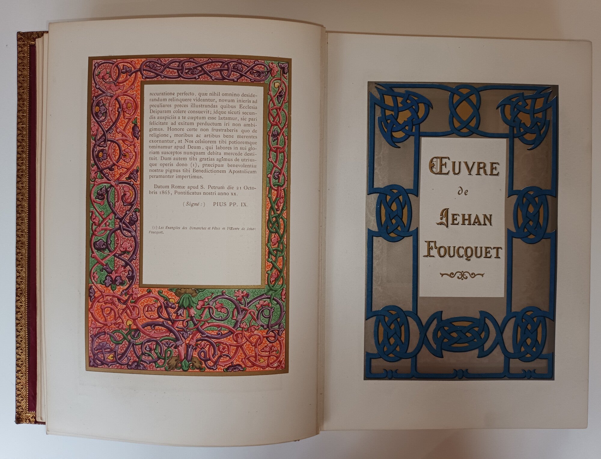 Œuvre de Jehan Foucquet. Heures de Maistre Etienne Chevalier.1866-1867.