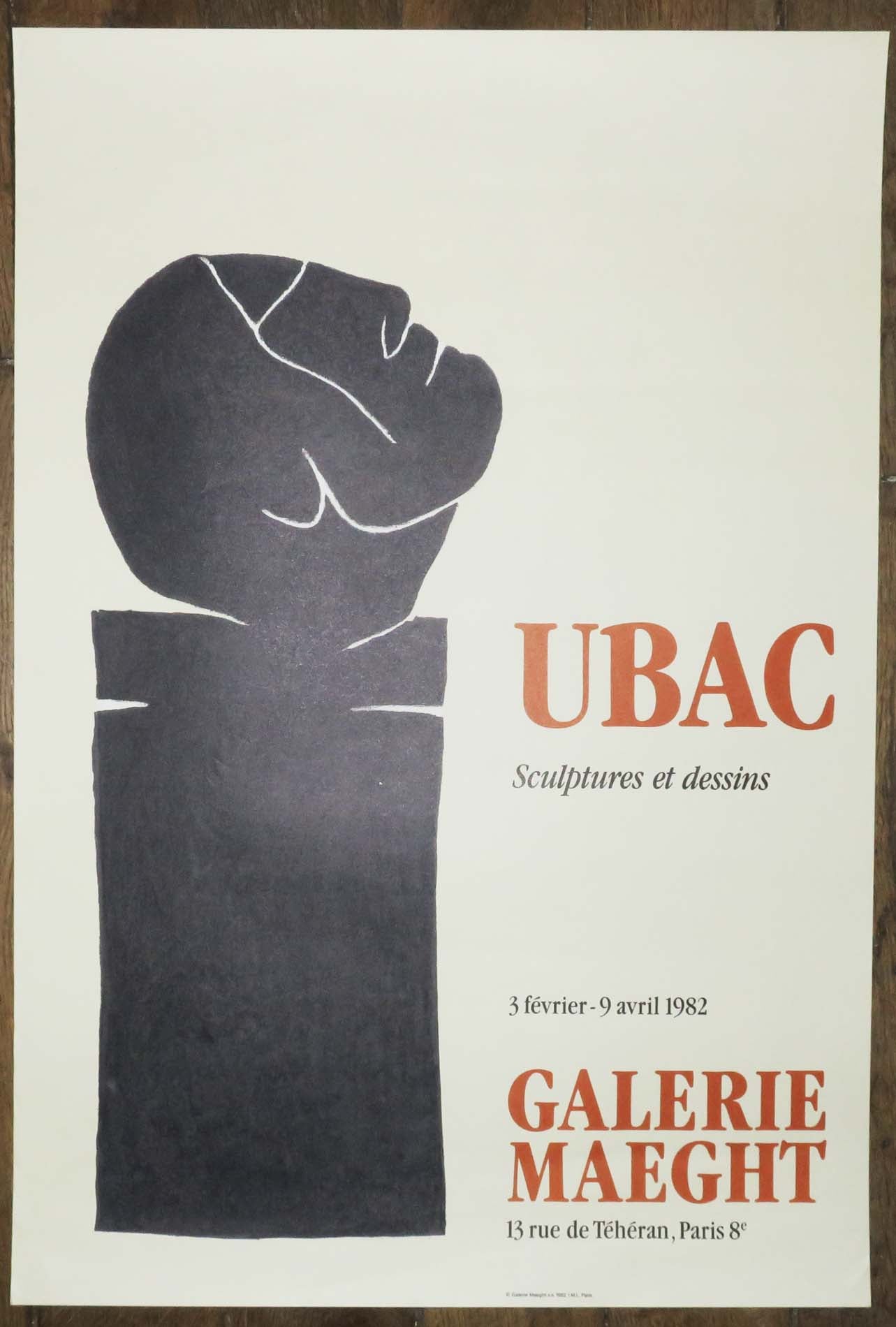 Ubac, Affiche d'Exposition 