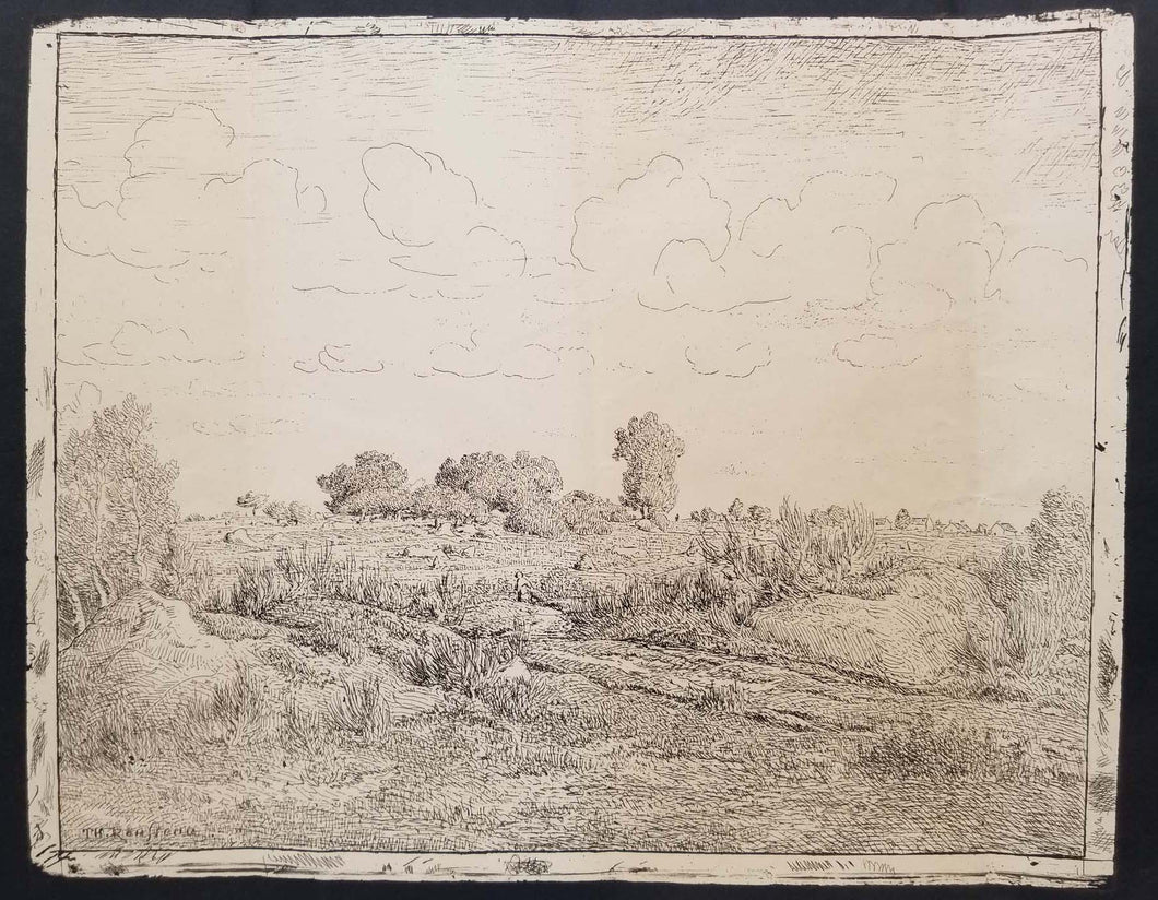 La plaine de la Plante à Biau. 1862.