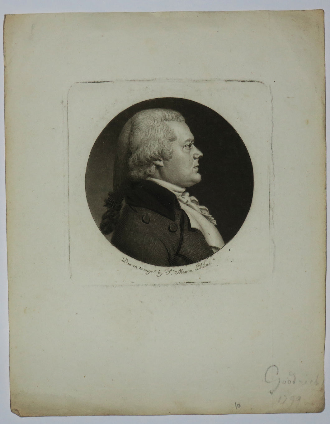Portrait de Chauncey GOODRICH (Durham 1759-1815 Hartford). 1799.
