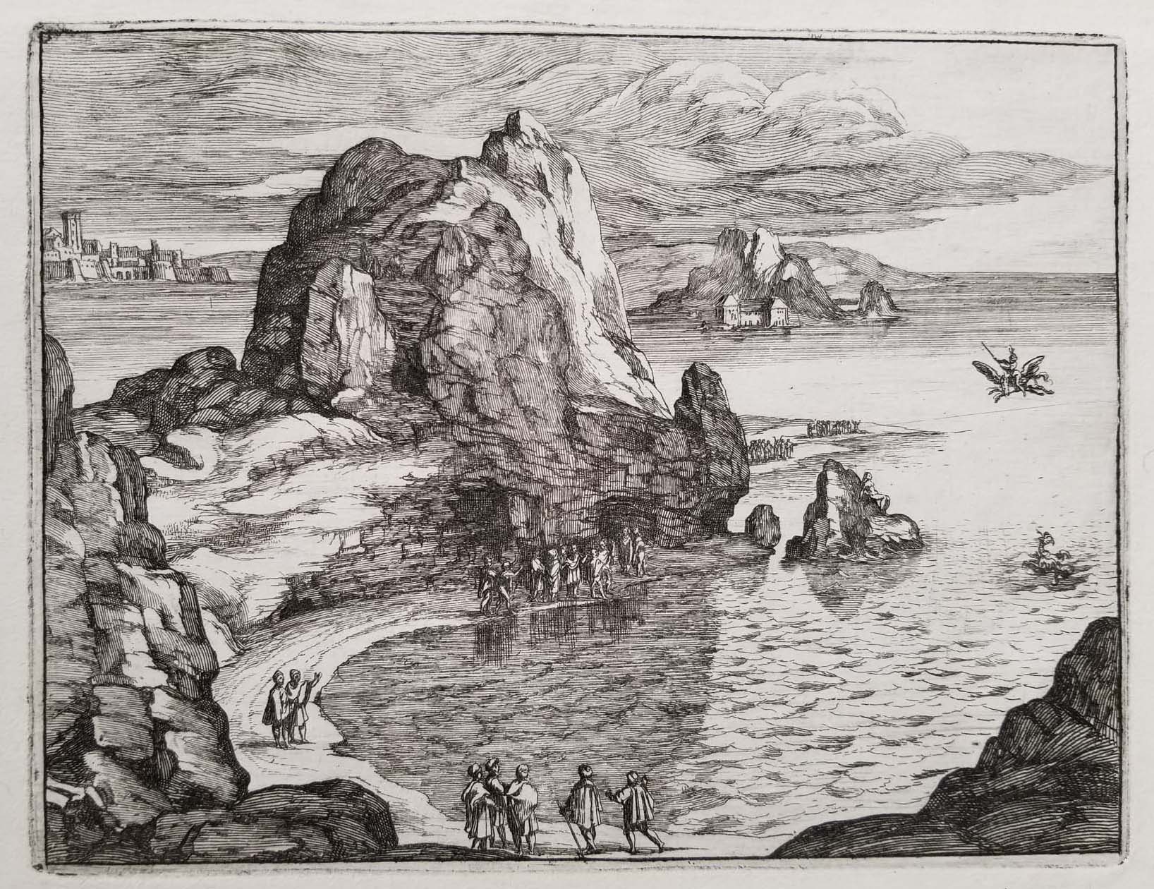[Paysage marin montrant Persée délivrant Andromède].