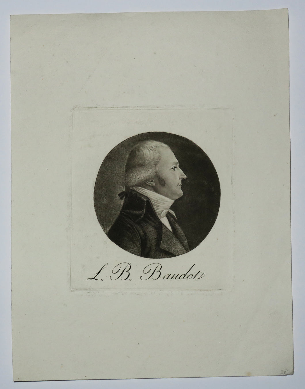 Portrait de Louis-Bénigne BAUDOT (Dijon 1765-1844).