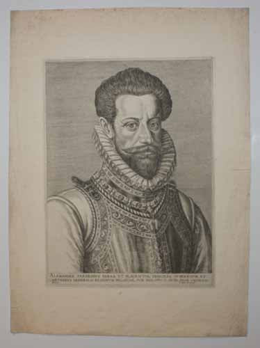Portrait d'Alexandre Farnèse, Duc de Parme, Gouverneur des Pays-Bas.