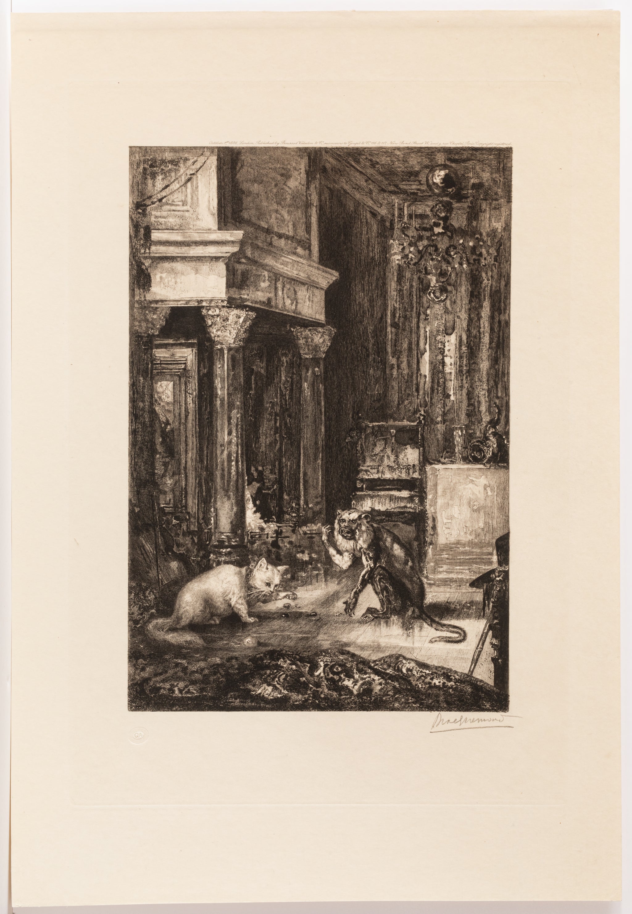 Les six Fables de Jean de la Fontaine.  1886.