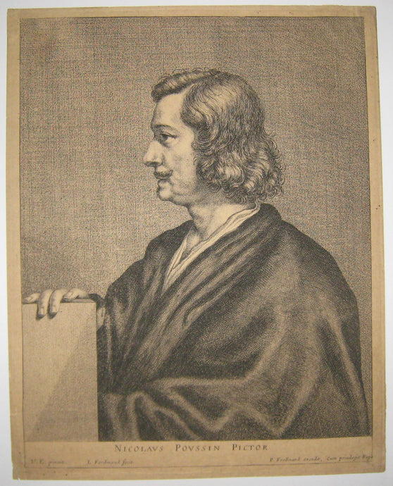 Portrait de Nicolas Poussin, Peintre français (Villers 1594 † Rome 1665).