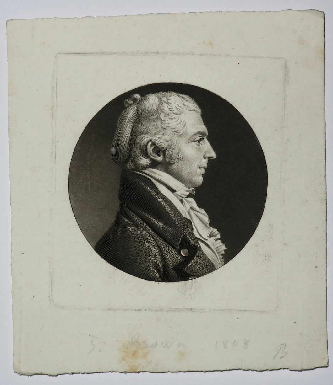 Portrait de James BROWN. 1808.