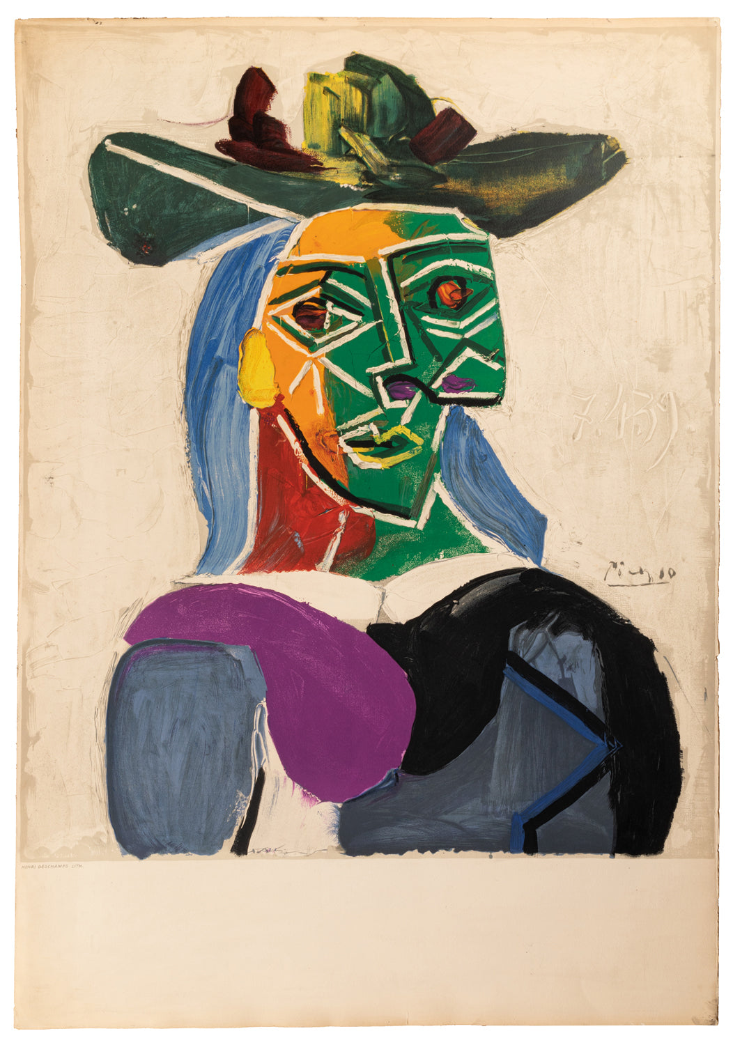 Tête de femme au chapeau (portrait de Dora Maar), 1956