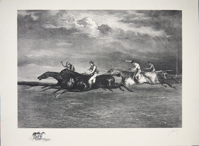 Course de chevaux, dite Le derby de 1821 à
Epsom.