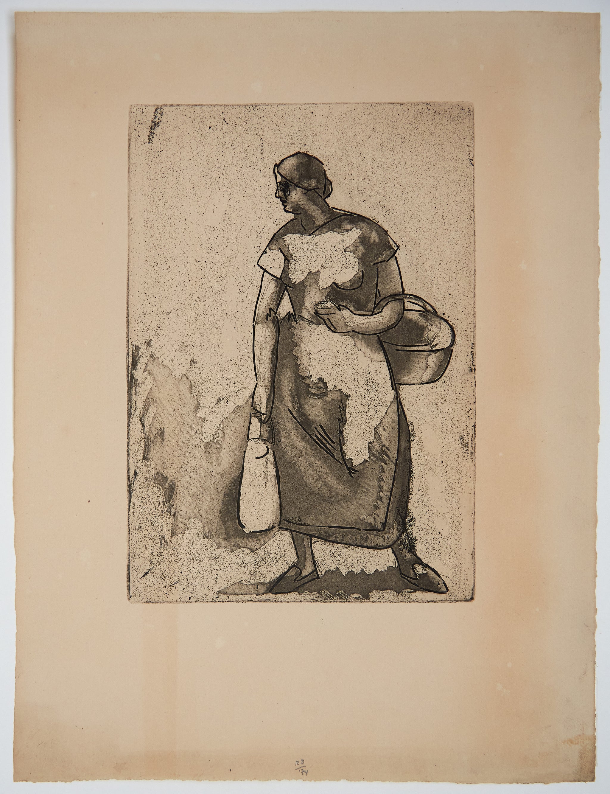 .
[Paysanne au panier].