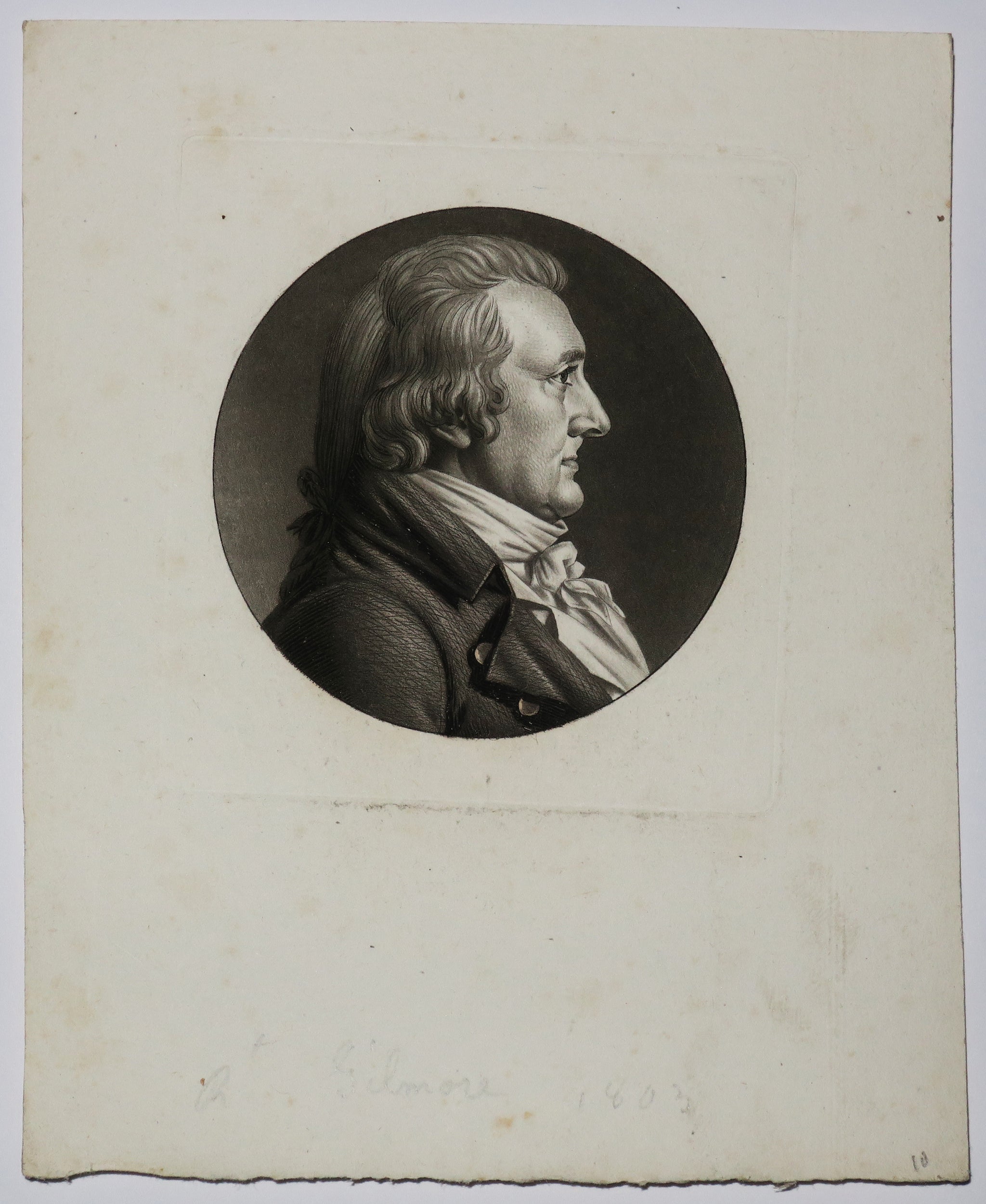 Portrait de Robert GILMOR (Ecosse 1748-1822 Baltimore). 1803.
