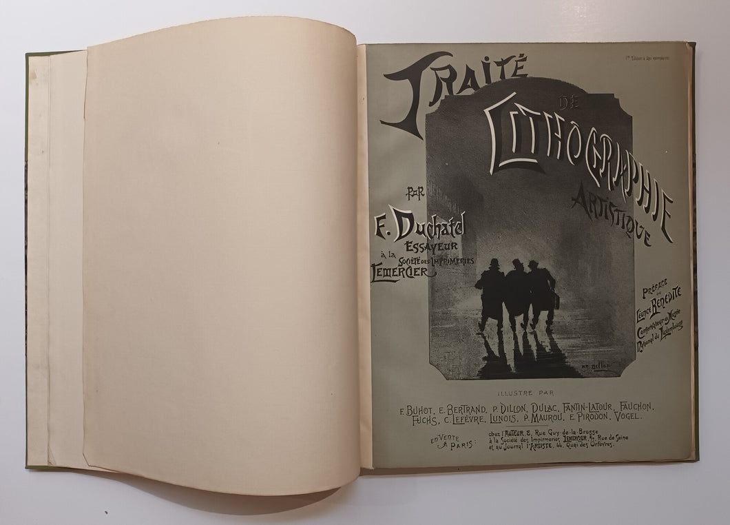 Traité de lithographie artistique. [1893]. 1ère édition.