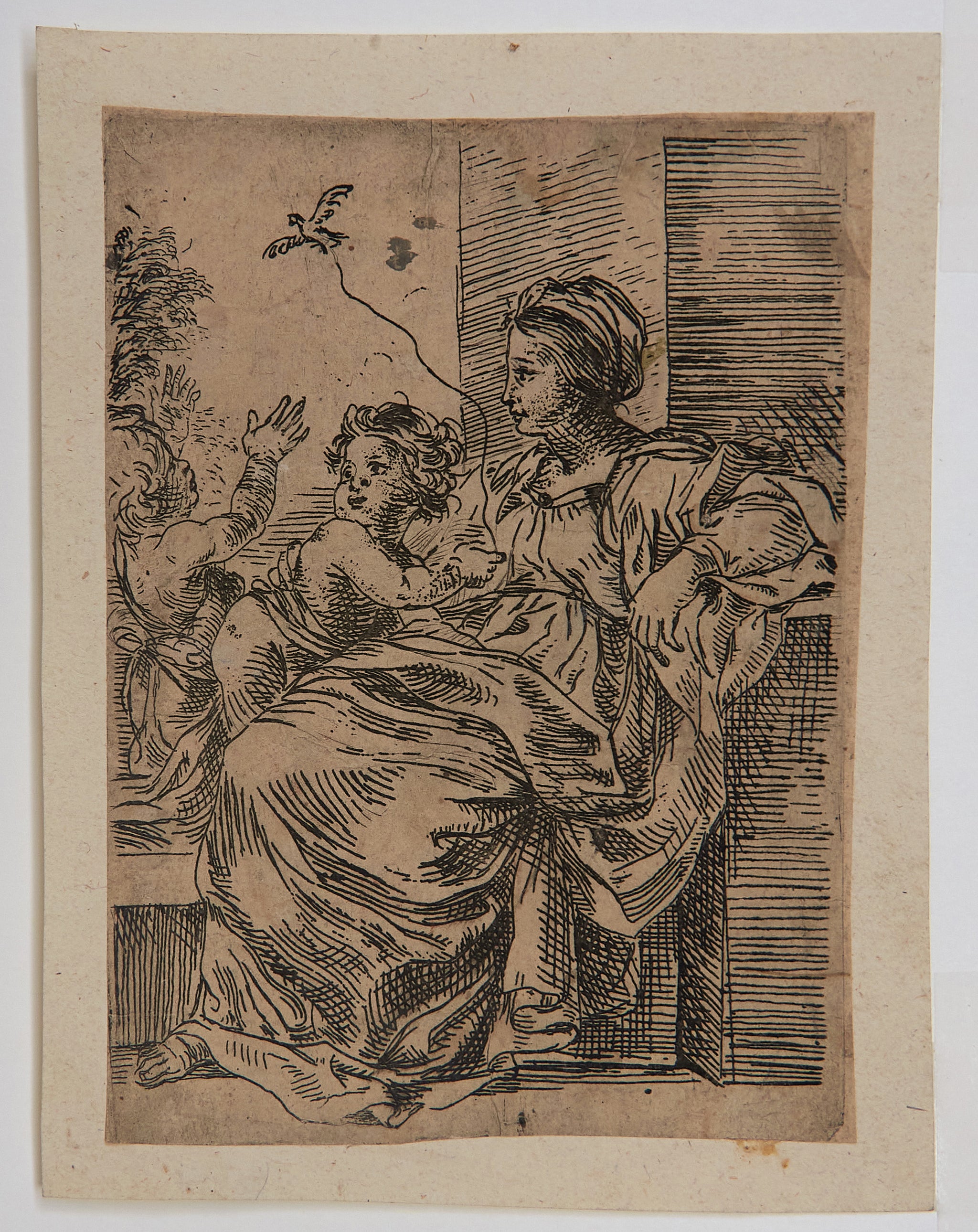 [Vierge à l’Enfant avec 
Saint Jean-Baptiste et un chardonneret].