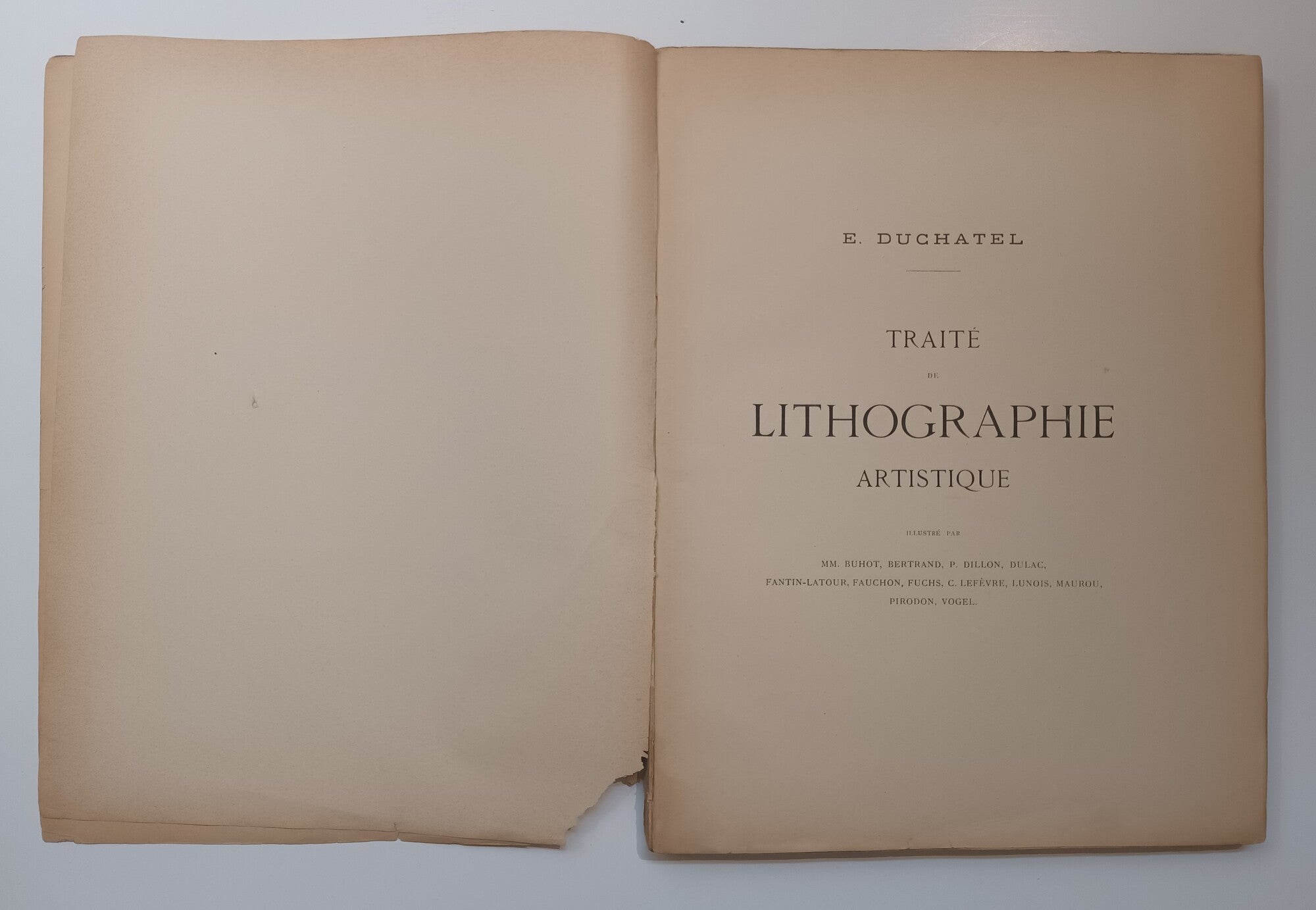Traité de lithographie artistique. [1893].