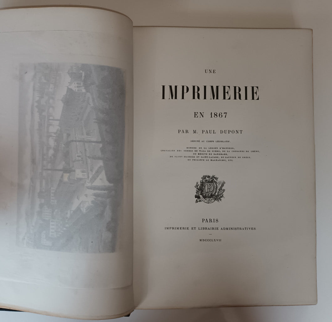 Une imprimerie en 1867. 1867.