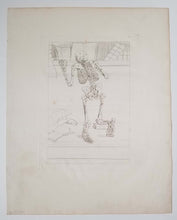 Charger l&#39;image dans la galerie, Squelette vu par derrière, agenouillé. 1779.
