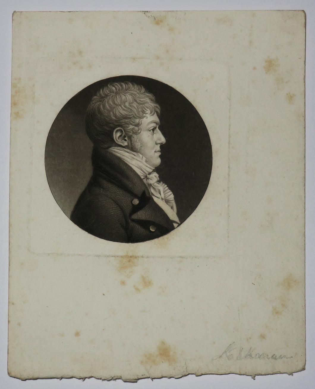 Portrait de Charles F. KALKMAN. 1803.