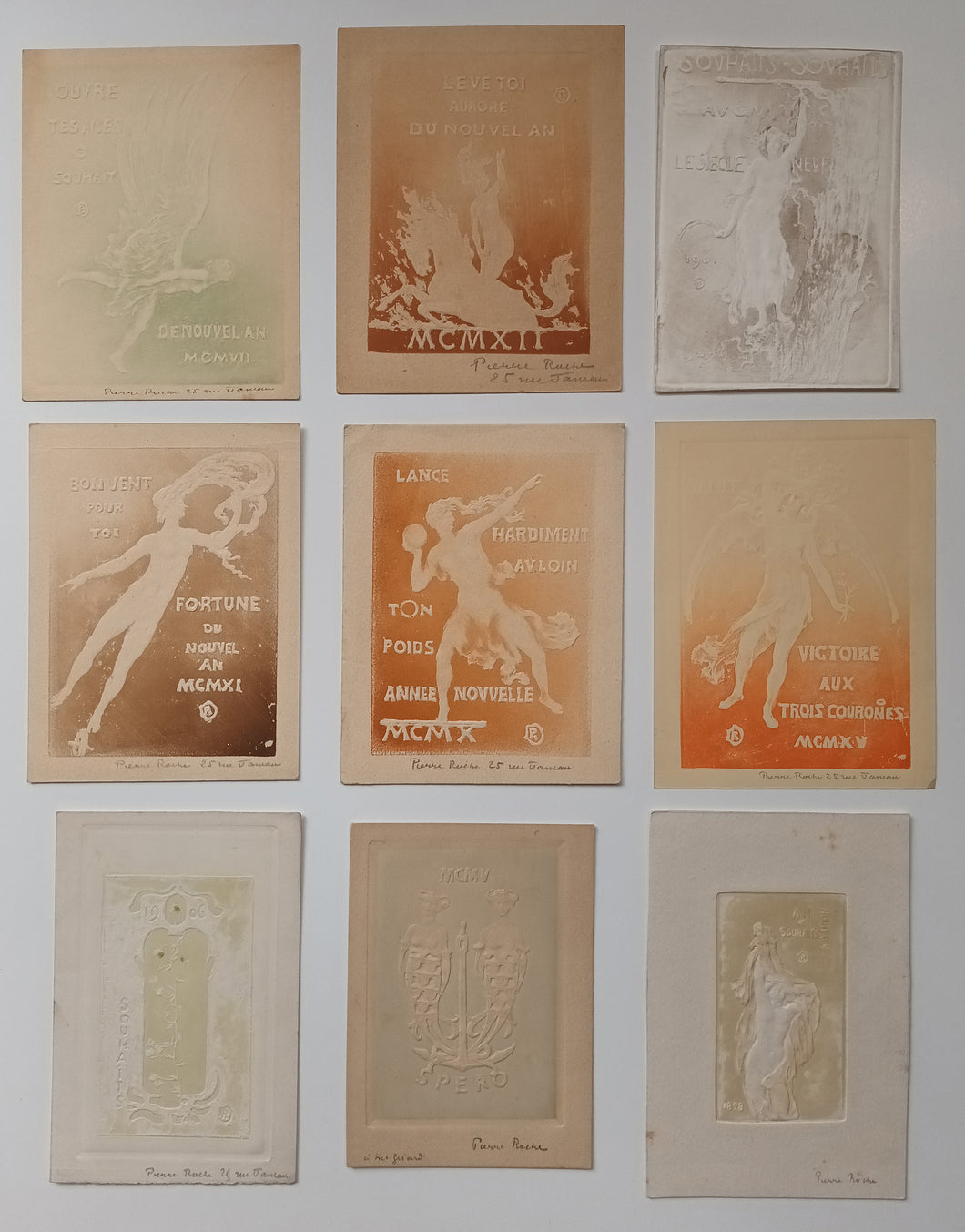 Cartes de jour de l'an. 1898-1916