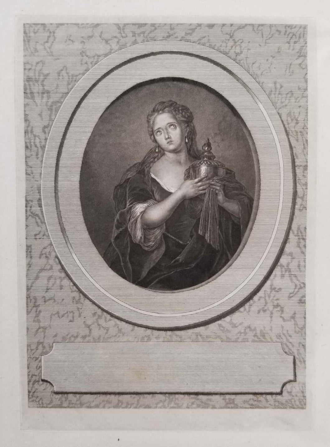 Adrienne Lecouvreur (Épernay 1692 † 1730 Paris) dans le rôle de Cornélie, héroïne de la pièce de Corneille 