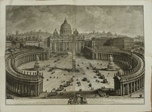 Charger l&#39;image dans la galerie, Deux vues monumentales de la Basilique Saint-Pierre de Rome. 1774-1775
