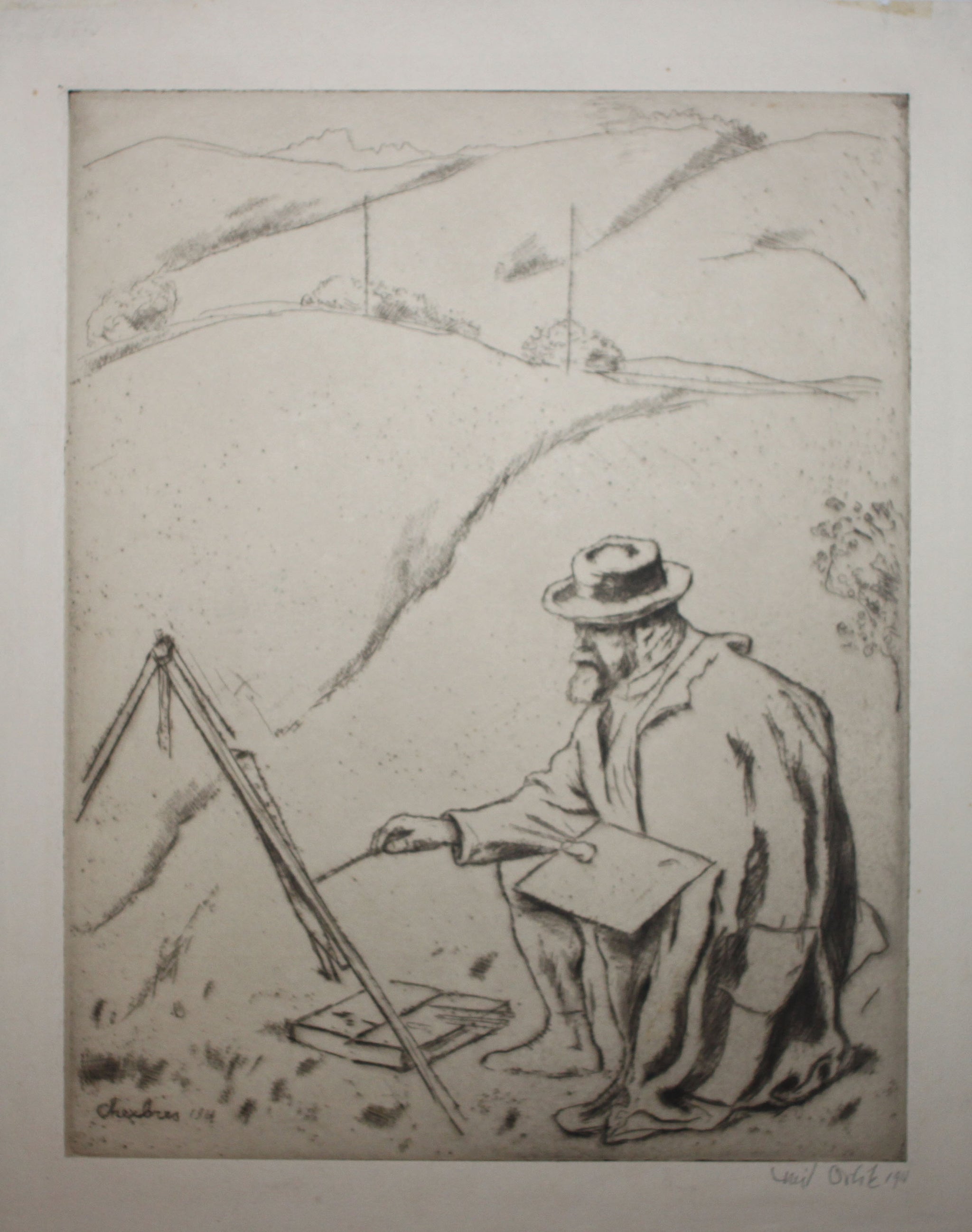 Portrait de Ferdinand Hödler (Peintre suisse né à Berne en 1853 et mort à Genève en 1918). 1911.