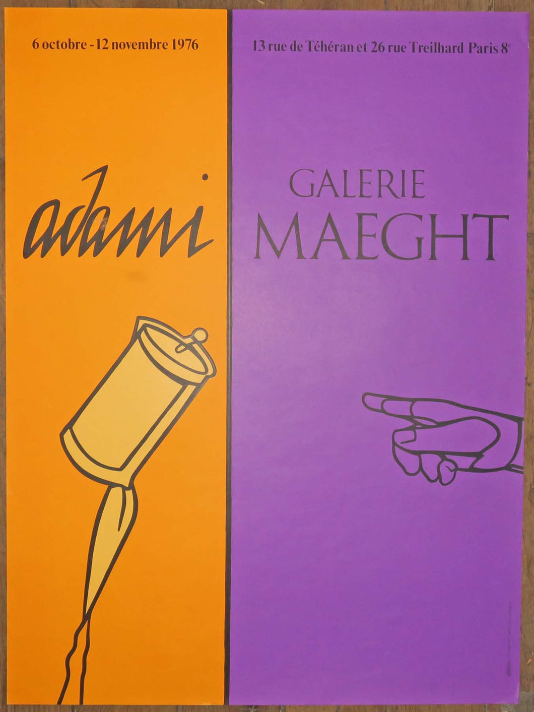 Affiche d'exposition pour la Galerie Maeght.