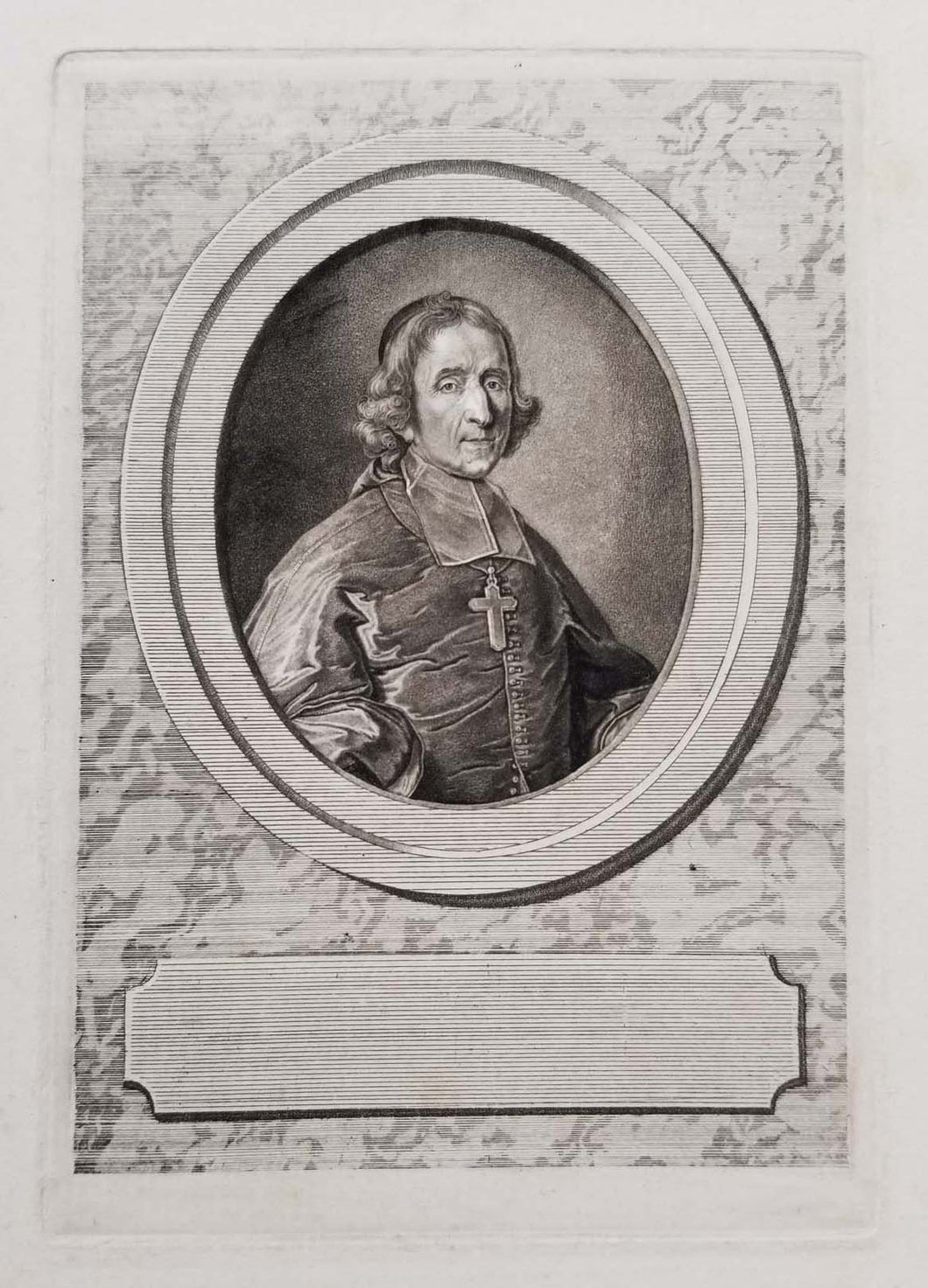 Portrait de Fénelon (St-Mondane 1651 † 1715 Cambrai).  1767.