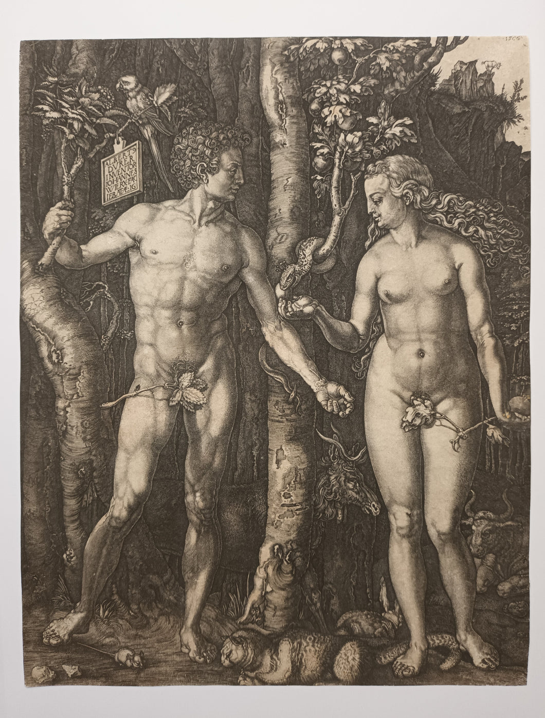 Adam et Eve. 1566.