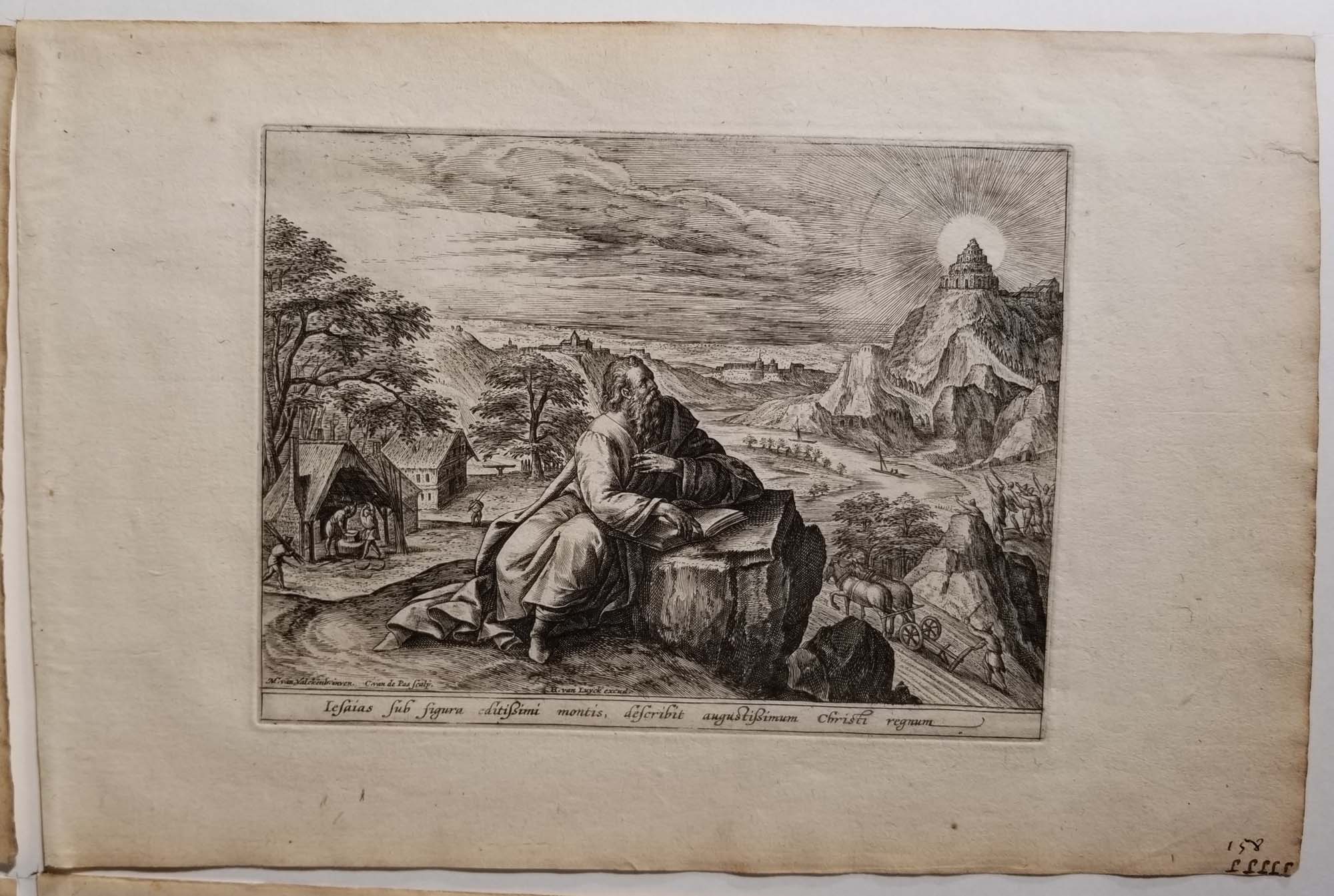 [Le prophète Isaïe priant dans un paysage].
