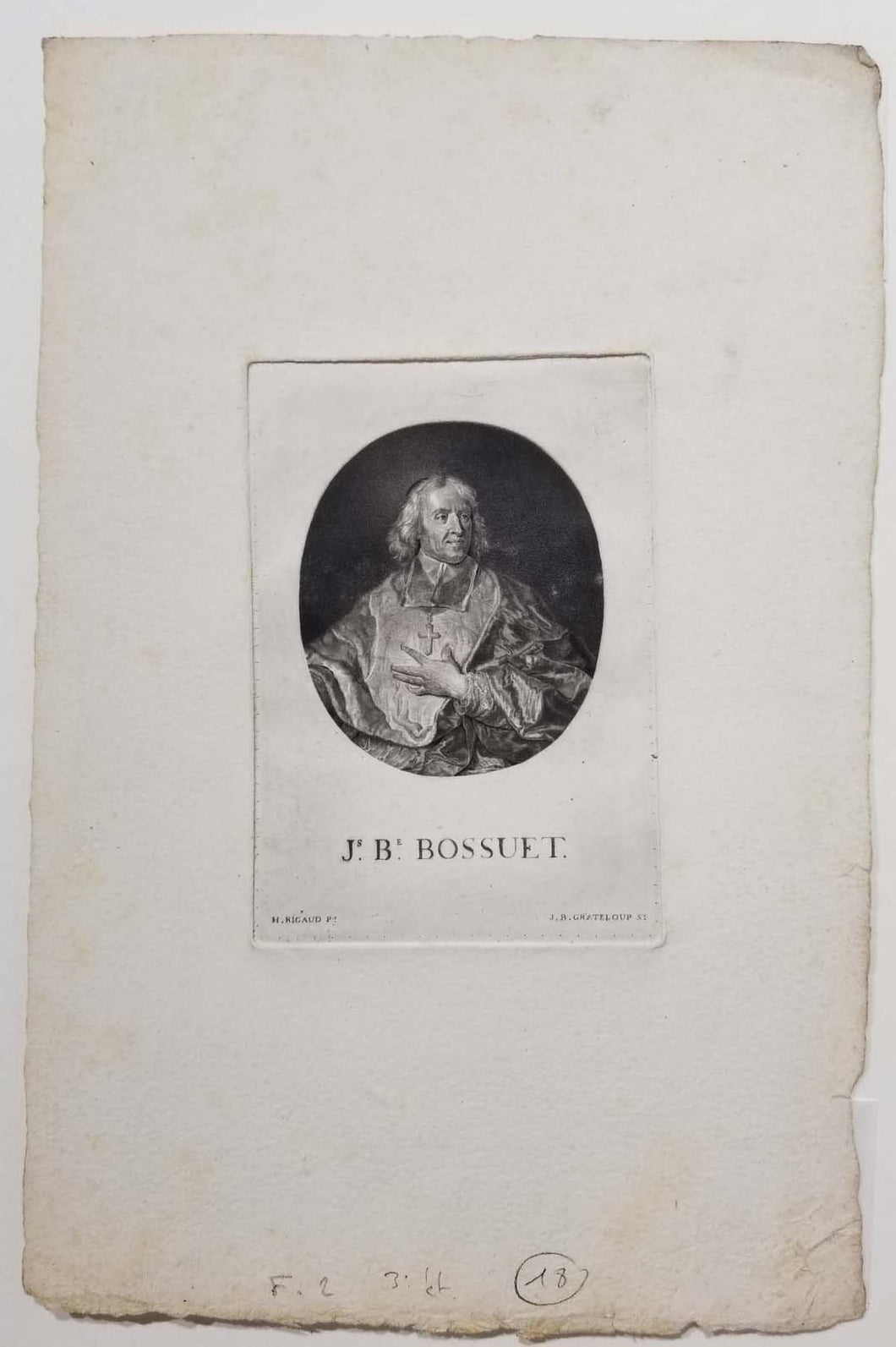 Portrait de Jacques-Bénigne Bossuet (Dijon 1627 † 1704 Paris).
