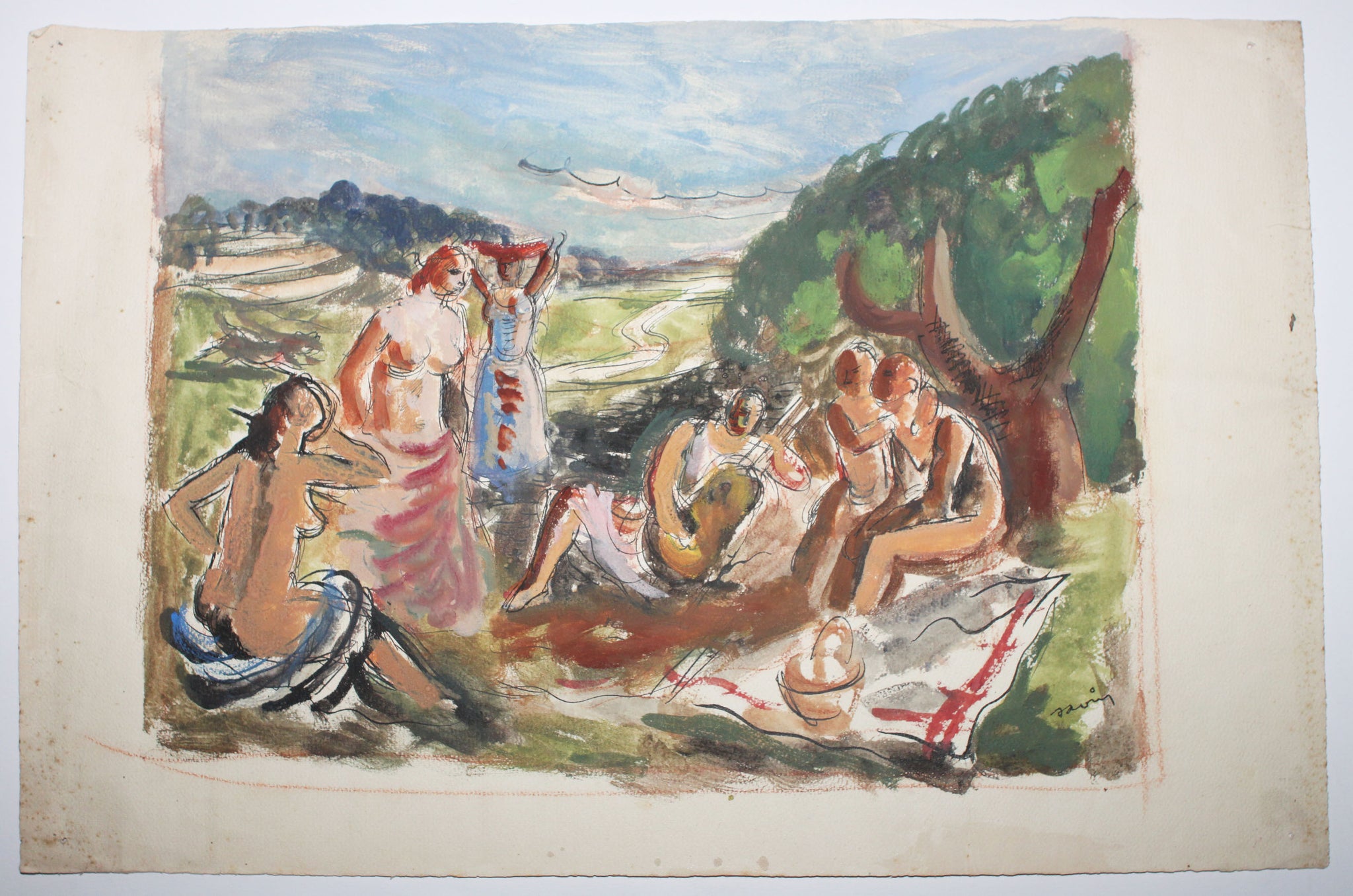 [Scène champêtre, le pique-nique]. 