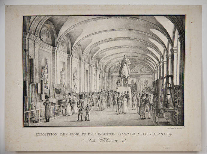 Exposition des produits de l’industrie française,
au Louvre, an 1819, salle Henri IV. 
