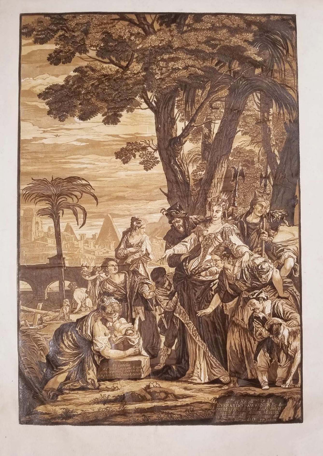 Moïse sauvé des eaux. 1741.