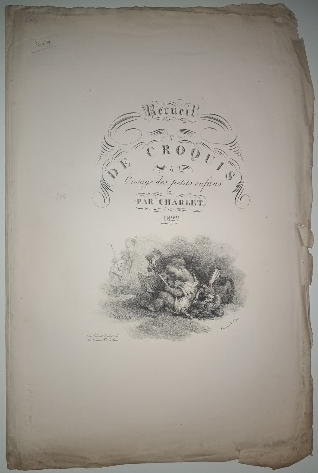 Recueil de Croquis à l'usage des petits enfans [sic]. Paris, Gihaut Frères, 1822.