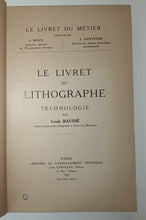 Charger l&#39;image dans la galerie, Le livret du lithographe.1927.
