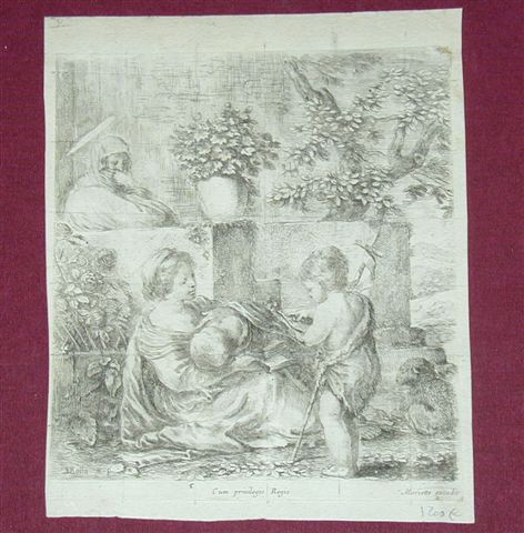 La Sainte Vierge, l'Enfant Jésus, St Jean-Baptiste et Ste Elisabeth. 