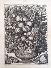 Charger l&#39;image dans la galerie, [Allégorie de Cérès – Coupe de fruits et légumes]. Vers 1630.
