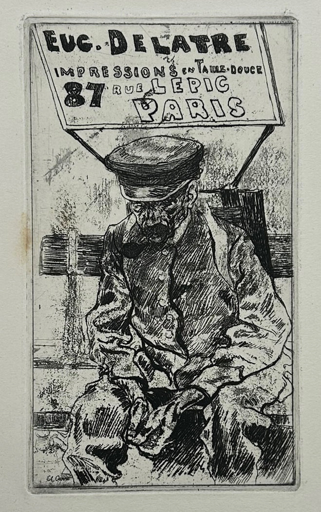 [Rare album de cartes-adresses de l'imprimerie Delâtre].